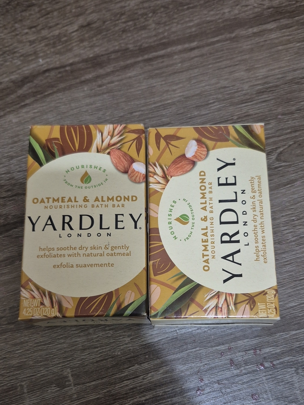 Yardley London Oatmeal & Almond Nourishing Bath Bar - Cream 2 Bars